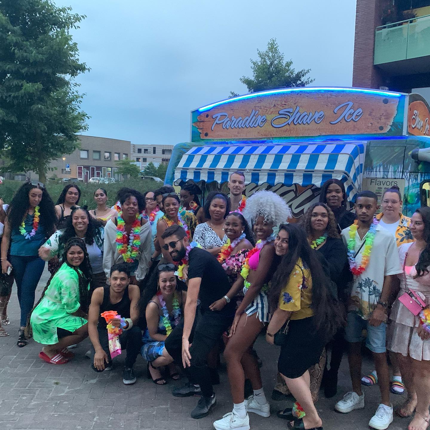 A party with our shaved ice