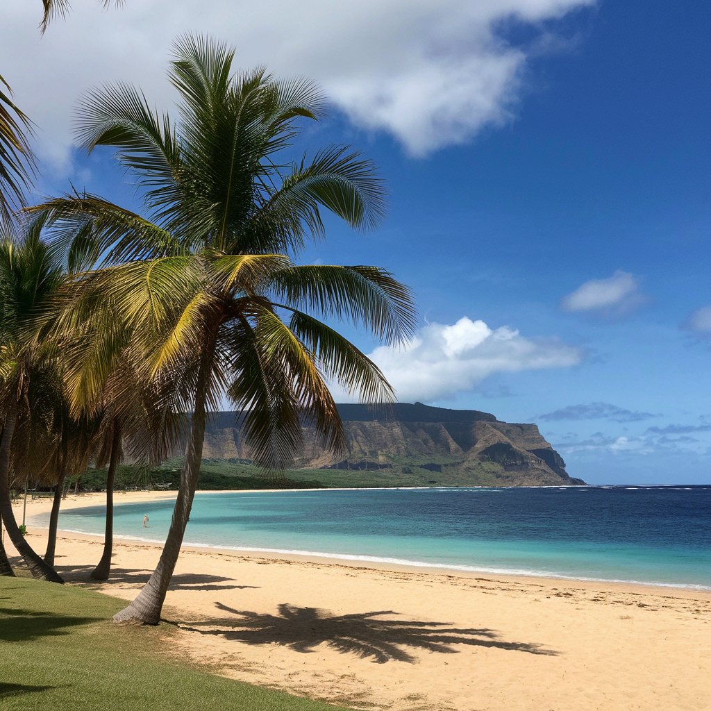 A hawaiian beach